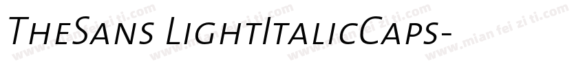TheSans LightItalicCaps字体转换